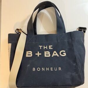 BONHEUR The B+ Bag CANVAS PARISIAN BLUE SMALL TOTE BAG (French Brand)
